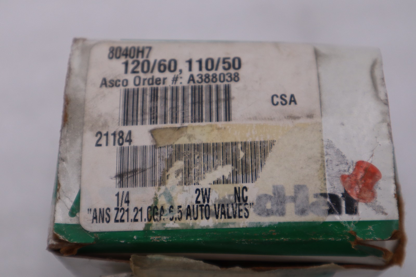 NEW ASCO REDHAT 8040H7 110/120V 15PSI 1/4″ NSNP STOCK H761A