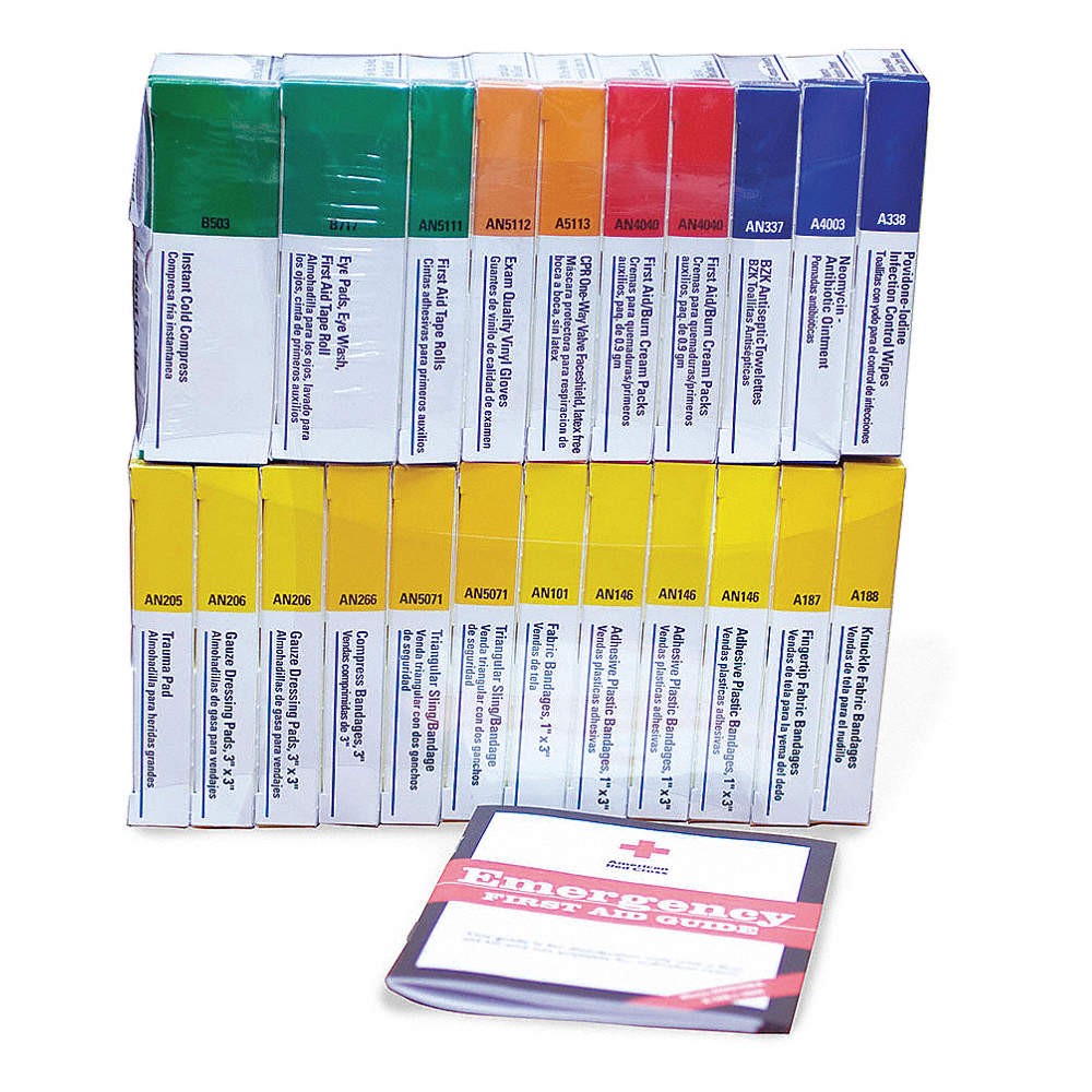 FIRST AID ONLY 740024 Complete Refill/Kit,164pcs,Class A 40JJ42