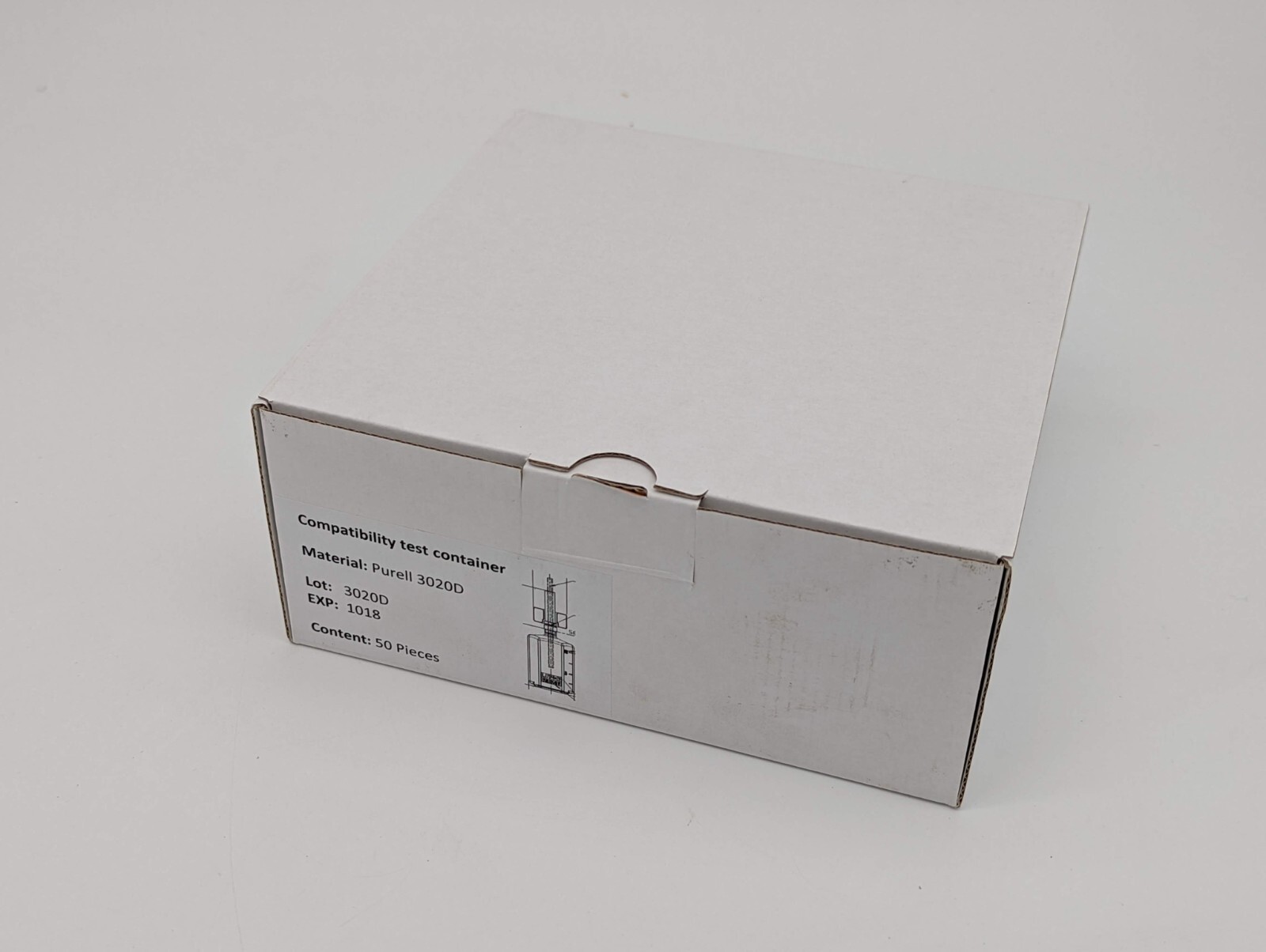 Compatibility test container Purell 3020D