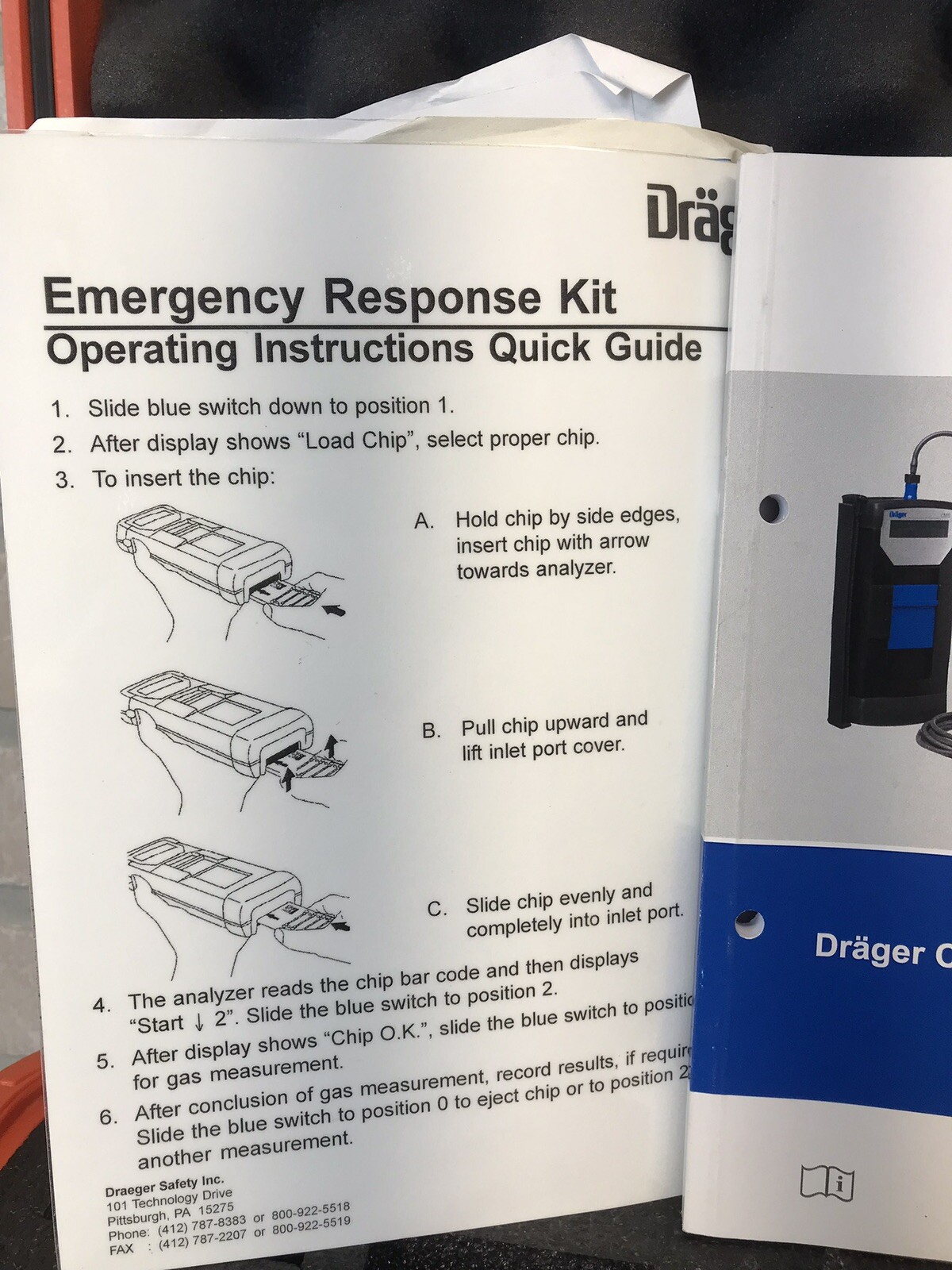 Drager CMS Emergency Response Kit ~ Pelican Case ~ No Chips