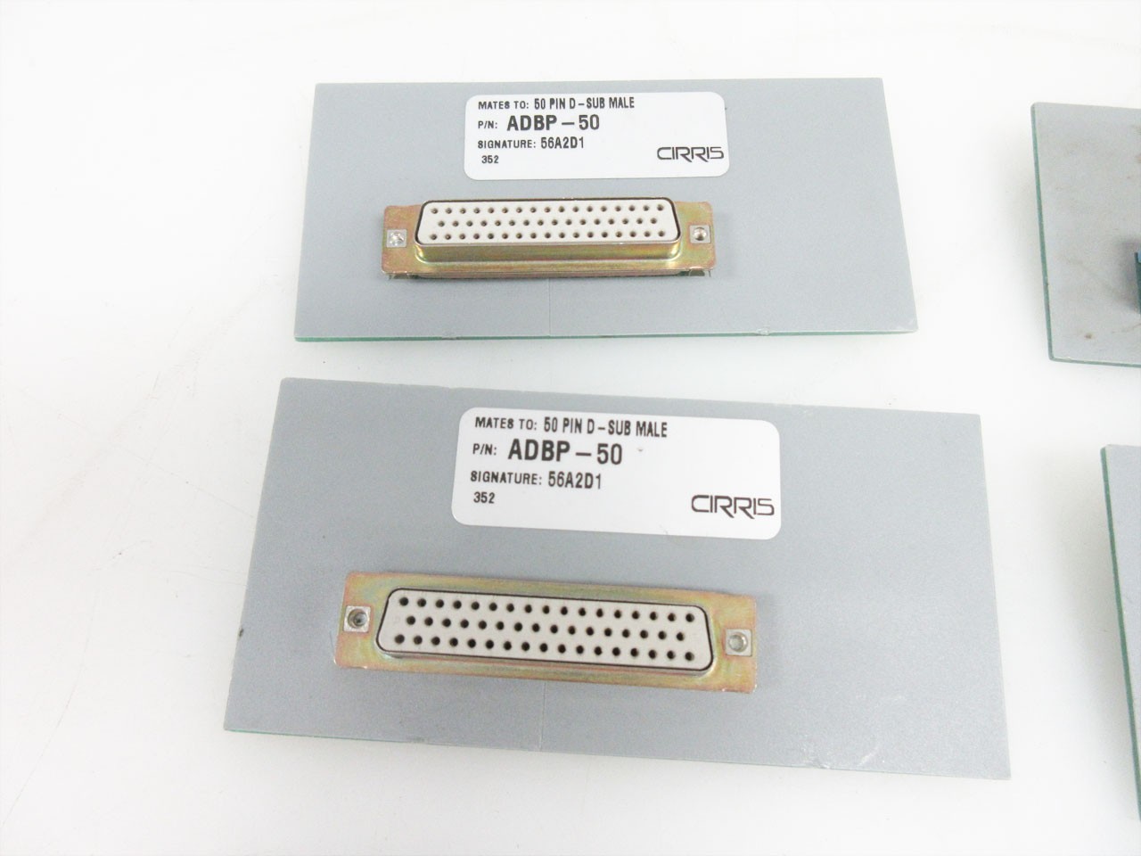 LOT OF SIX CIRRIS ADAPTERS ADPG-50 ADBP-59 ZERO OHM ADAPTER