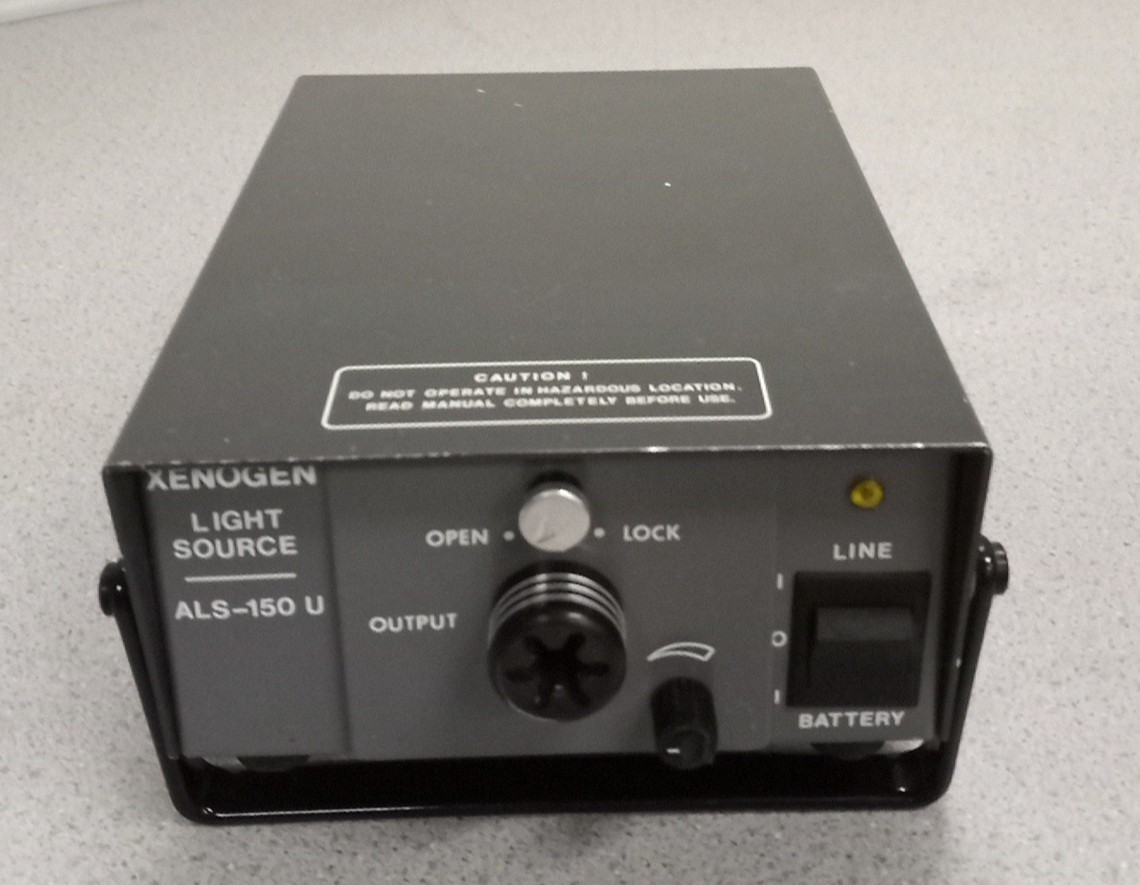 XENOGEN LIGHT SOURCE ALS-150 U 115/230VAC 400Hz 150 WATTS ALS150U W/Power Cord