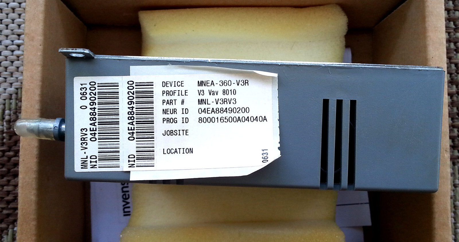 Schneider / TAC / Invensys I/A Series MNL-V3RV3 VAV MicroNet LonMark Controller