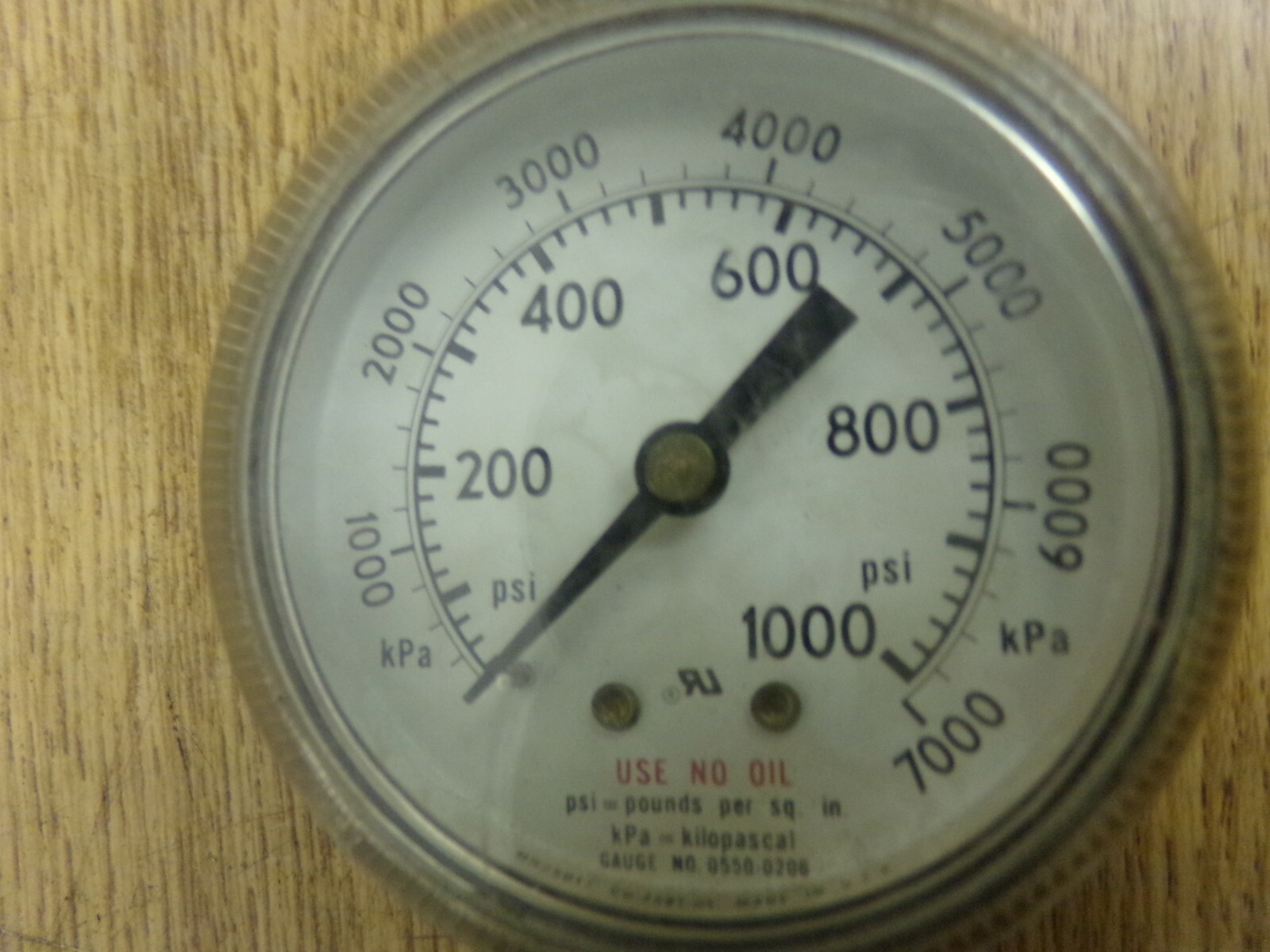 Concoa Assembly w/ gauge 0550-0206 7000 KPA 1000 PSI *FREE SHIPPING*