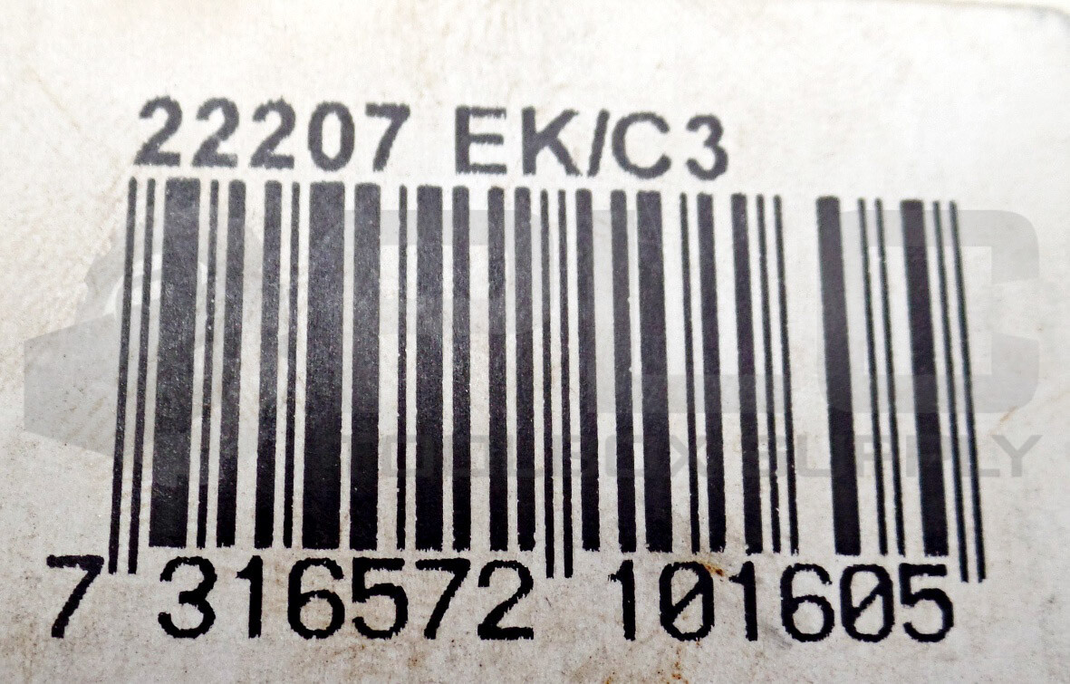NEW SKF 22207 EK/C3 SPHERICAL ROLLER BEARING OD: 72mm ID: 35mm W: 23mm