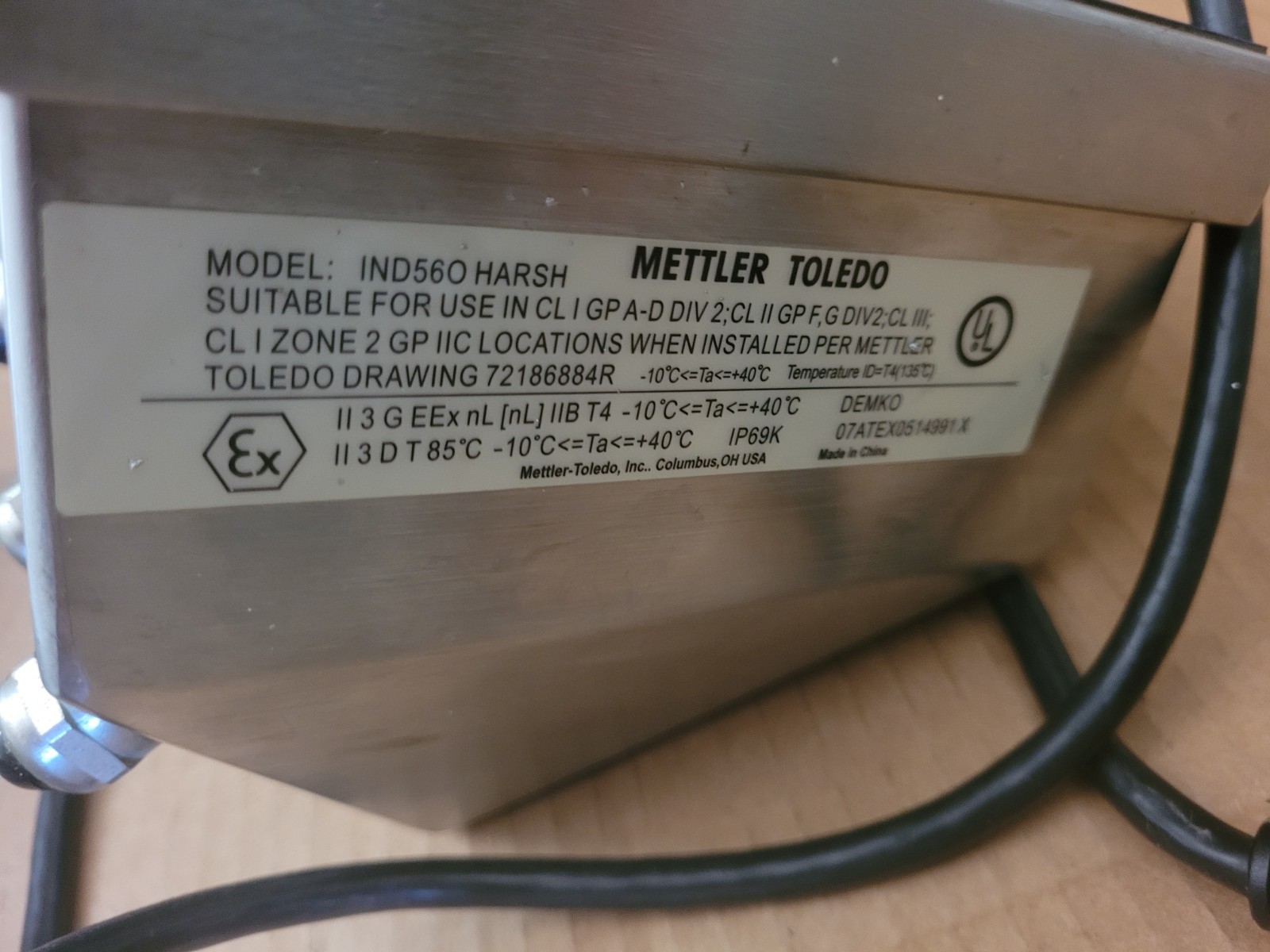 Mettler Toledo IND560 Harsh Digital Weighing Terminal Display