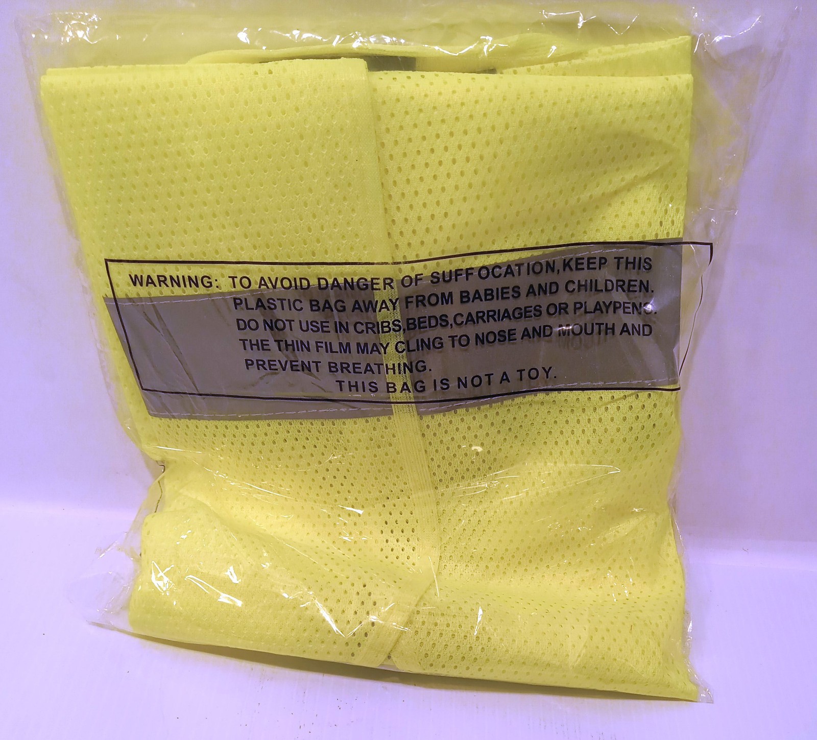 6 NEW ASN 1409225 1259 XL YELLOW REFLECTIVE SAFETY VESTS NNB *** MAKE OFFER***