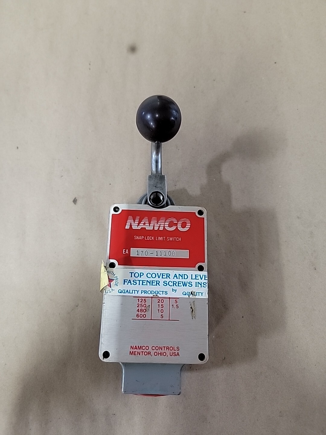 NAMCO EA170-11100 SNAP-LOCK LIMIT SWITCH