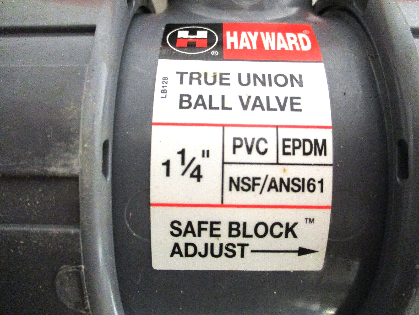 HAYWARD, TB1125STE, 1-1/4″ PVC TRUE UNION BALL VALVE, THREADED & SOCKET, SURPLUS