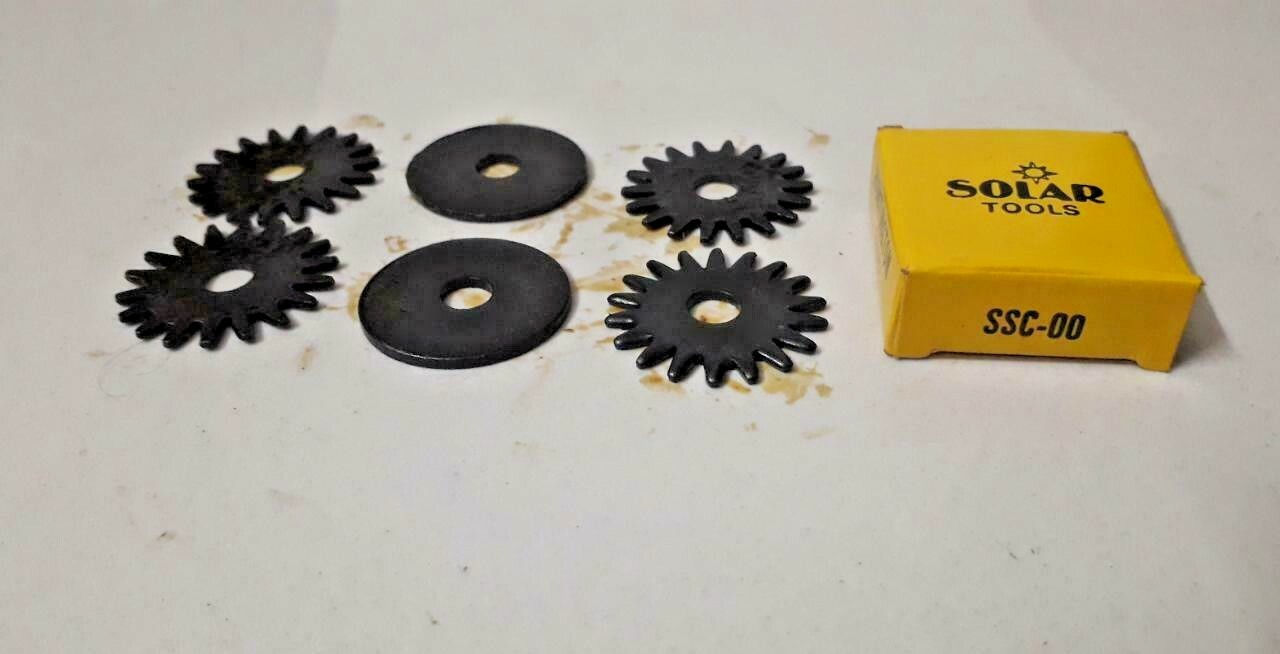 10 Pcs SOLAR Tools Wheel Dresser Cutters spare Cutters No 0 (4C/2W) Huntington