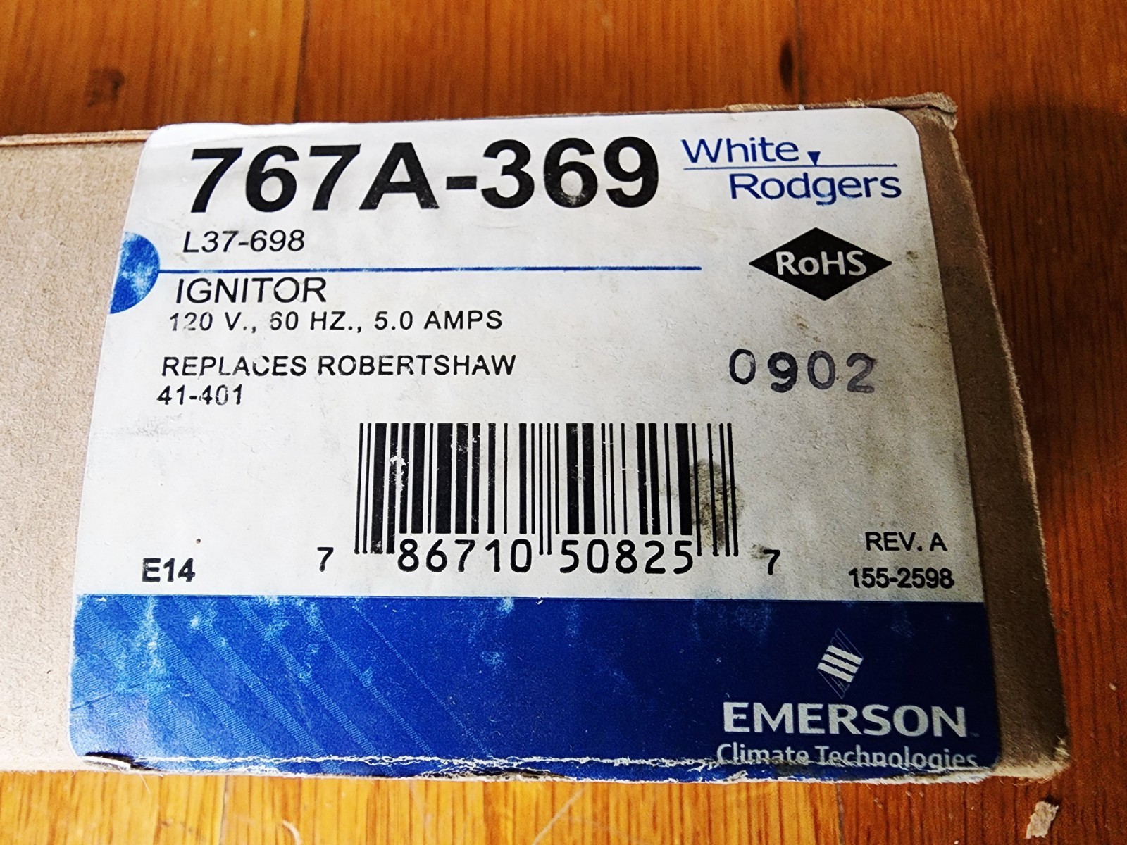 White Rodgers 767A369 Igniter