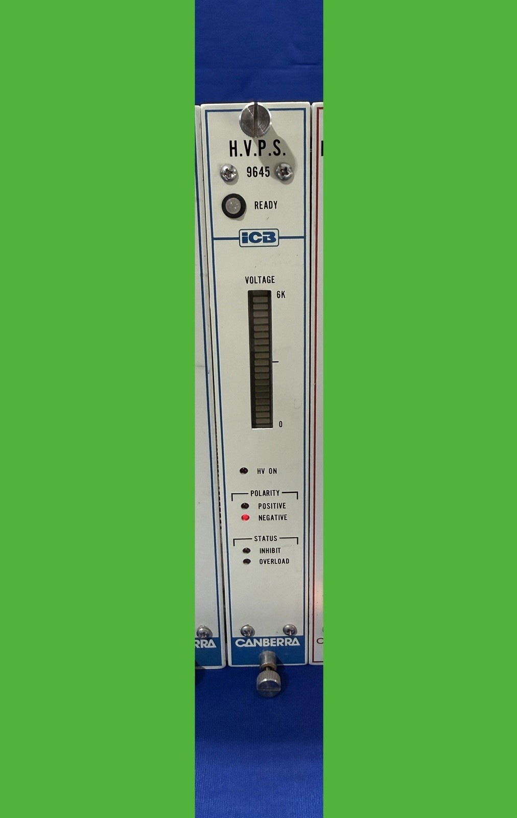 Canberra 9645 ICB HV Power Supply Nim Module H.V.P.S. – Red Light – Module Only