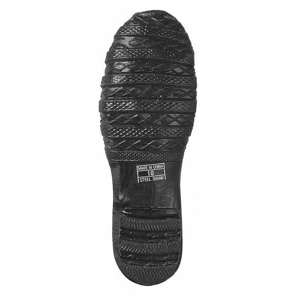Men’s 16″ Height, Tall Rubber Boots, Steel Toe, Black, 12, Pr, 4T284