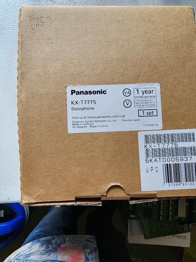 PANASONIC KX-T7775 DOOR PHONE. 6 MONTH WARRANTY NO COST. NEW.