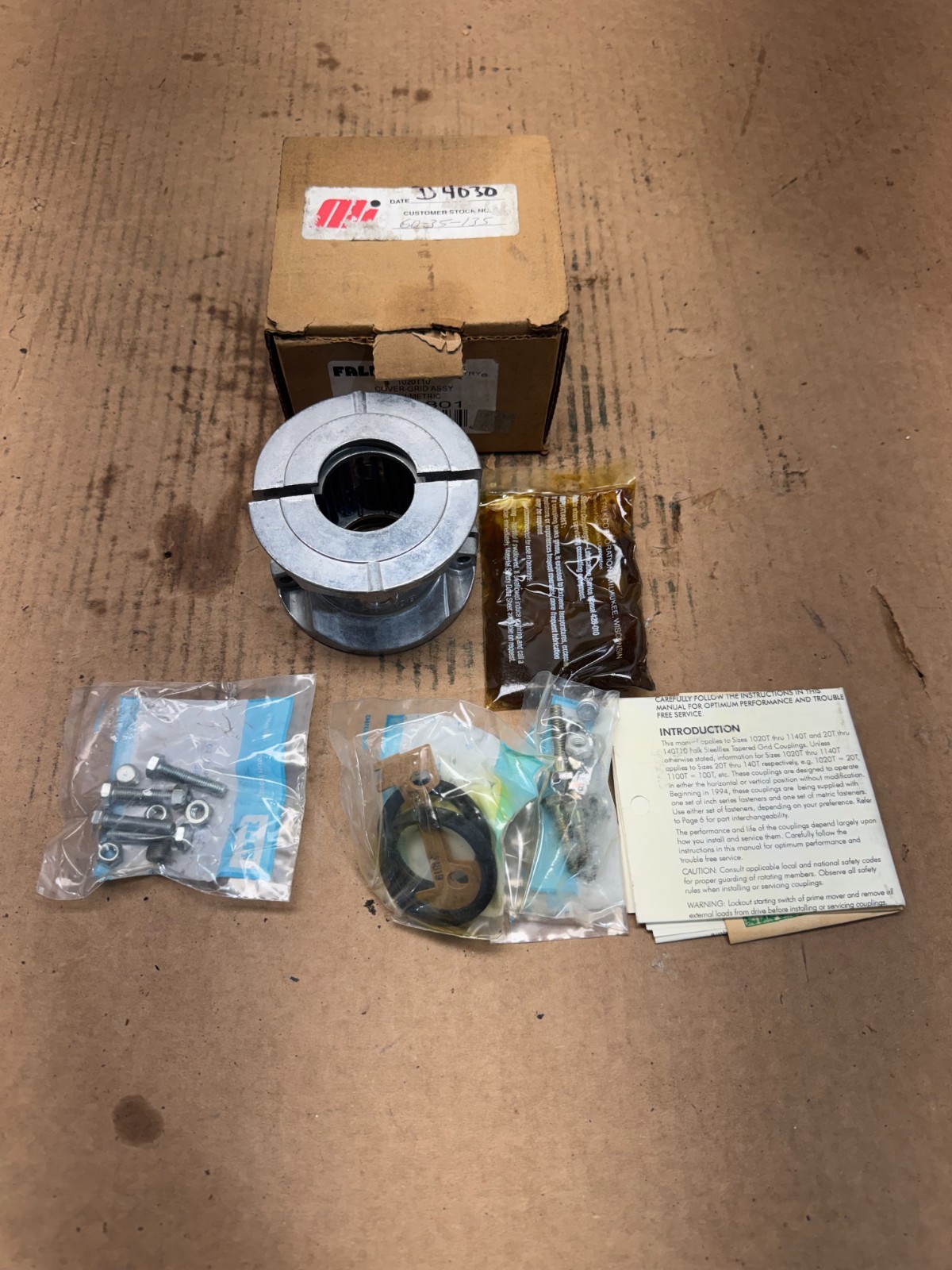 NEW IN BOX FALK 1020T10 COVER-GRID ASSEMBLY 0775801