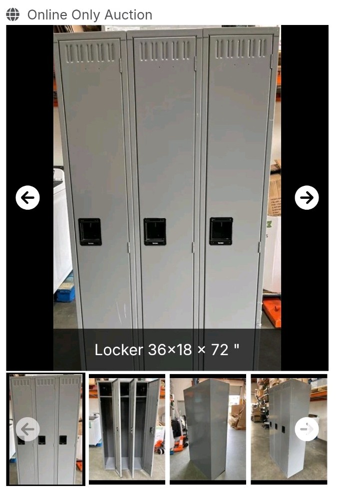 set of 3 storage lockers