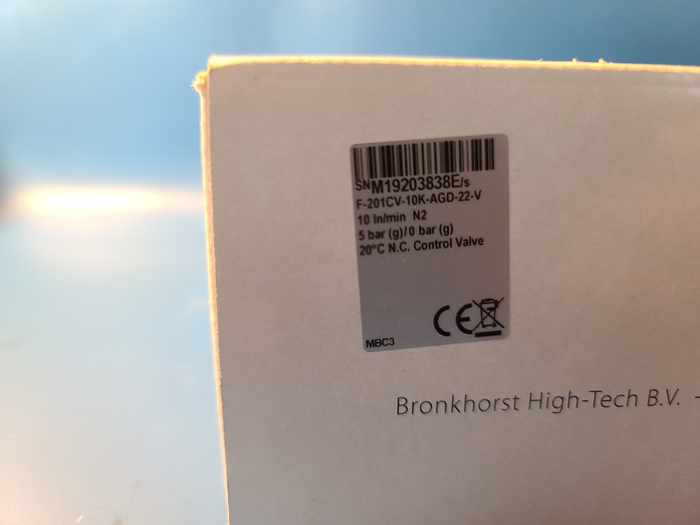 Bronkhorst F-201CV-10K-AGD-22-V Mass Flow Controller
