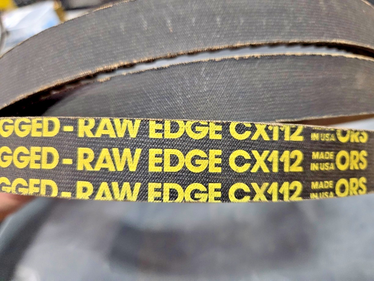 BF GOODRICH COGGED-RAW EDGE CX112, MADE IN THE USA, 0250H