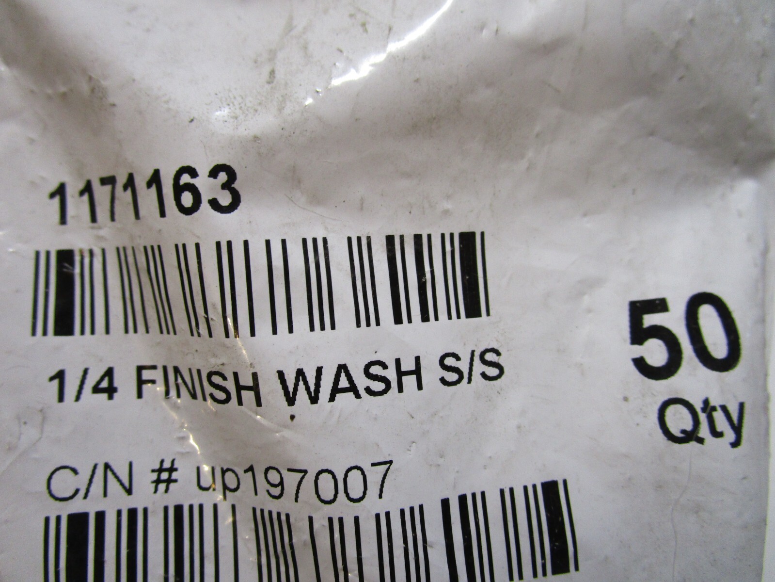 1/4″ 18-8 Stainless Steel Finishing Washer QTY 50