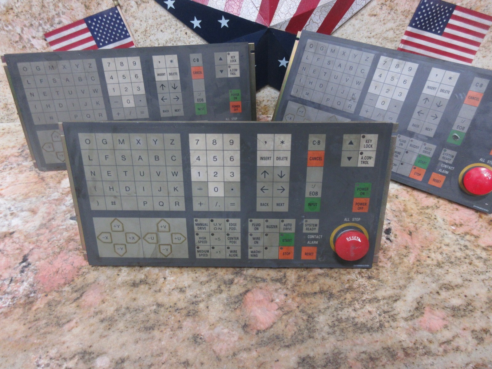 MITSUBISHI CONTROL PANEL BY998B921H01 FP5-MD46 N130-5105 KS-WXHO-1 LOT OF 3 PIEC