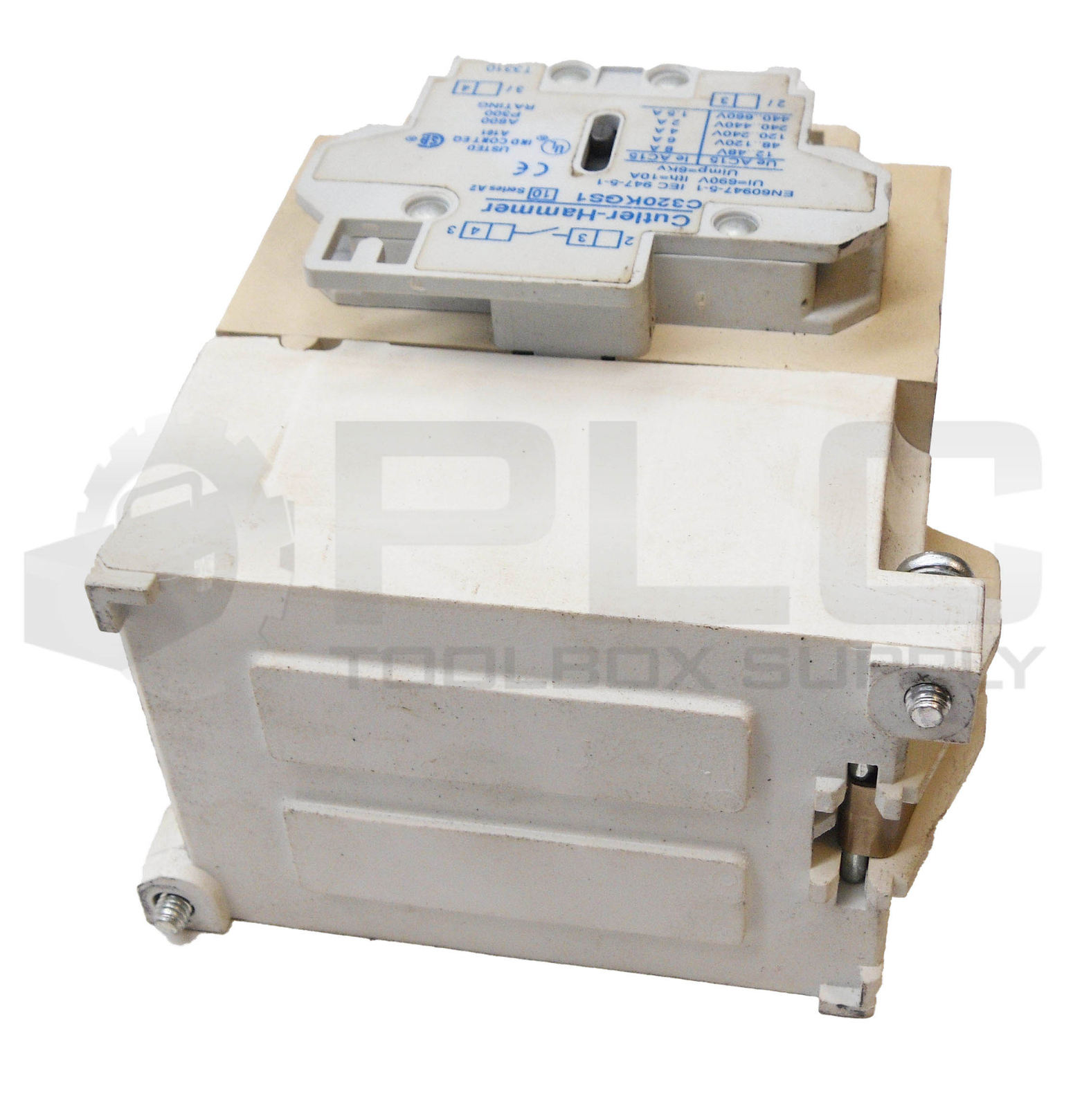 EATON CN15GN4 /B1 CONTACTOR 45A SIZE 2 W/ C320KGS1 /A2 AUXILIARY CONTACT