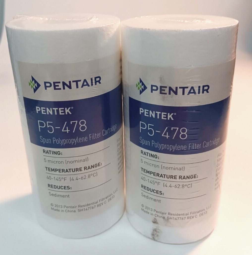 PENTAIR/PENTEK LOT OF 2 P5-478 SPUN POLYPROPYLENE FILTER CARTRIDGE