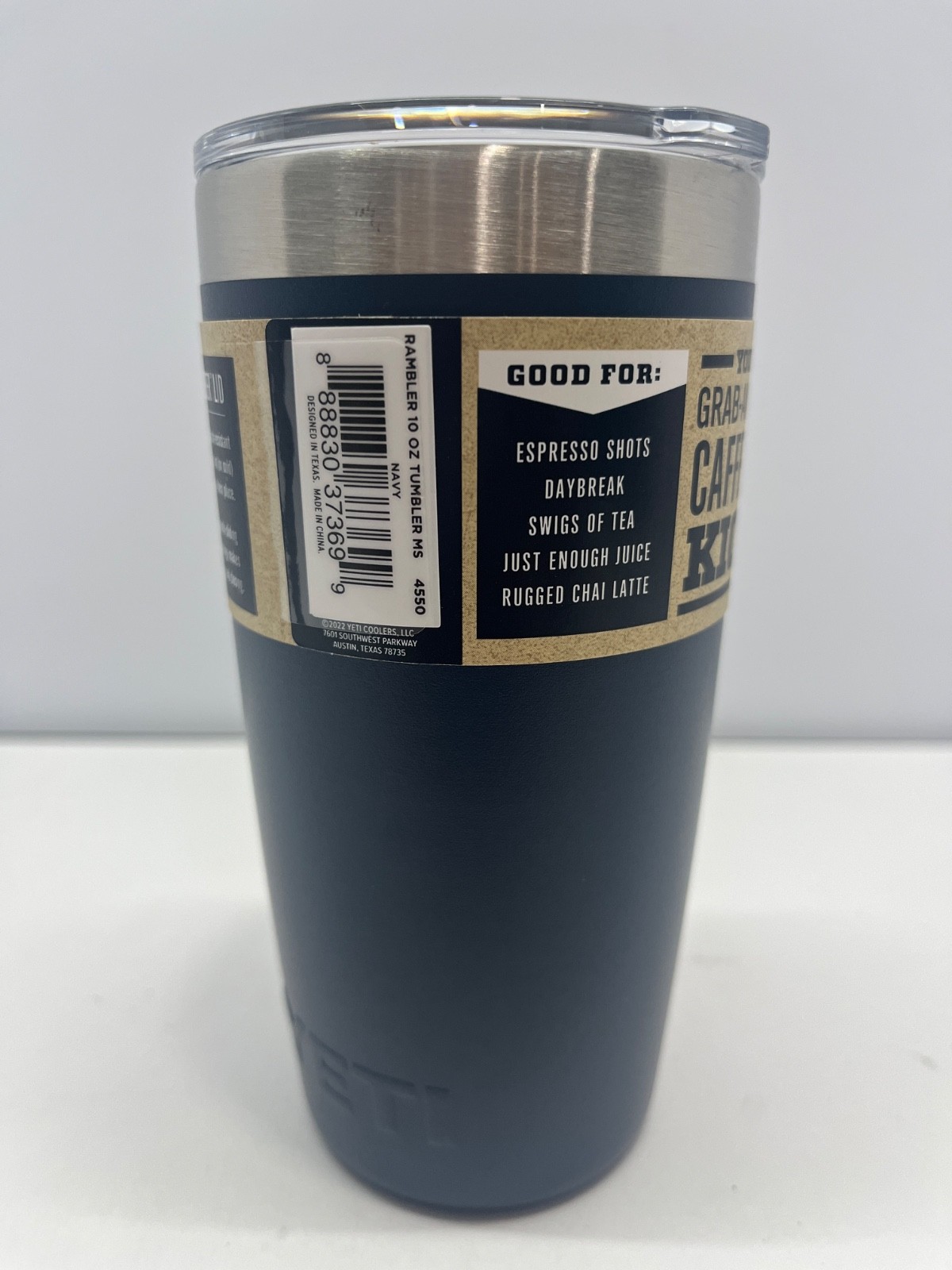 NEW – Yeti Rambler 10oz Stainless Tumbler, Retired Color: Navy, Magslider Lid