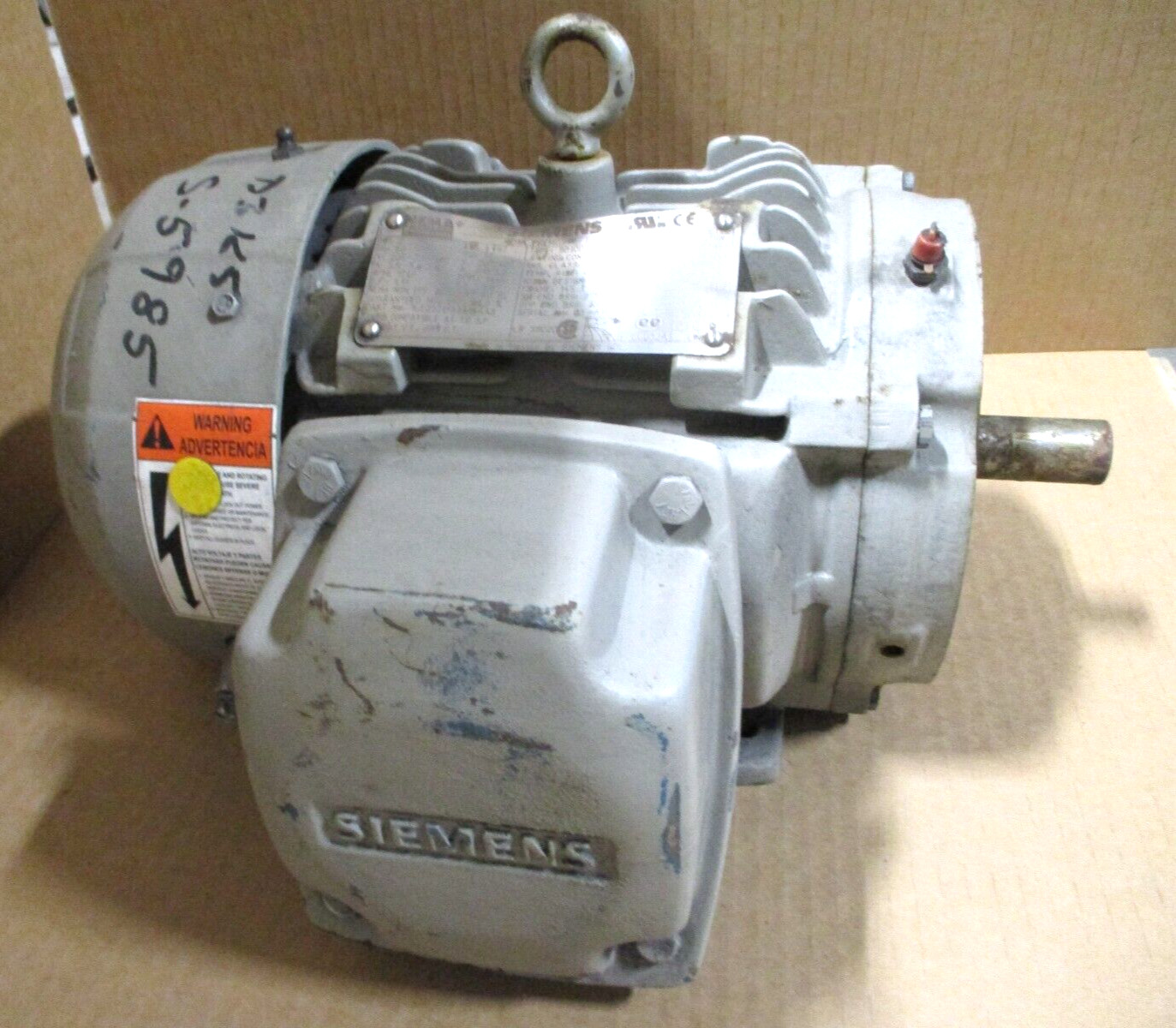 SIEMENS ELECTRIC MOTOR , 1LE23211AB414AA3 , 2-HP, 1740-RPM, CLEAN-USED