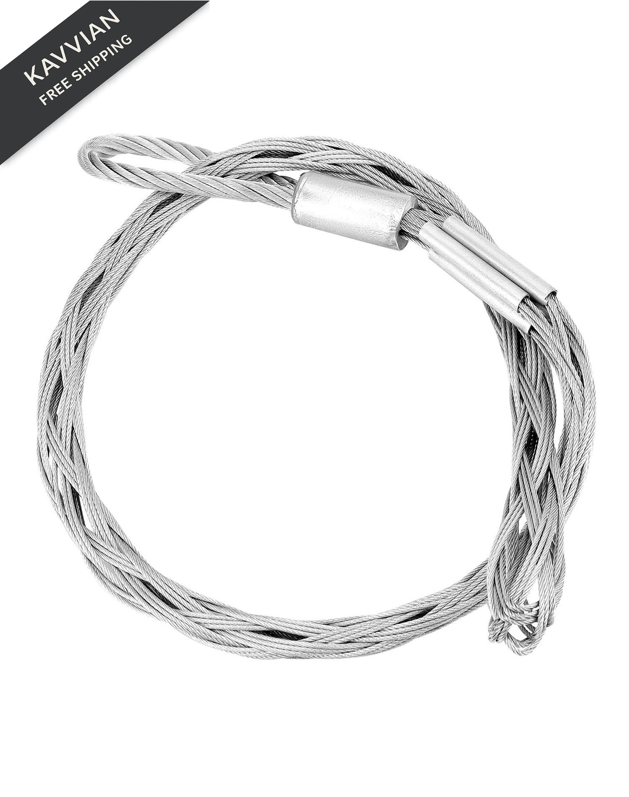 QWORK Cable Pulling Socks Grip, 3306 Lbs Breaking Strength, 3.3 1-2″, Ft