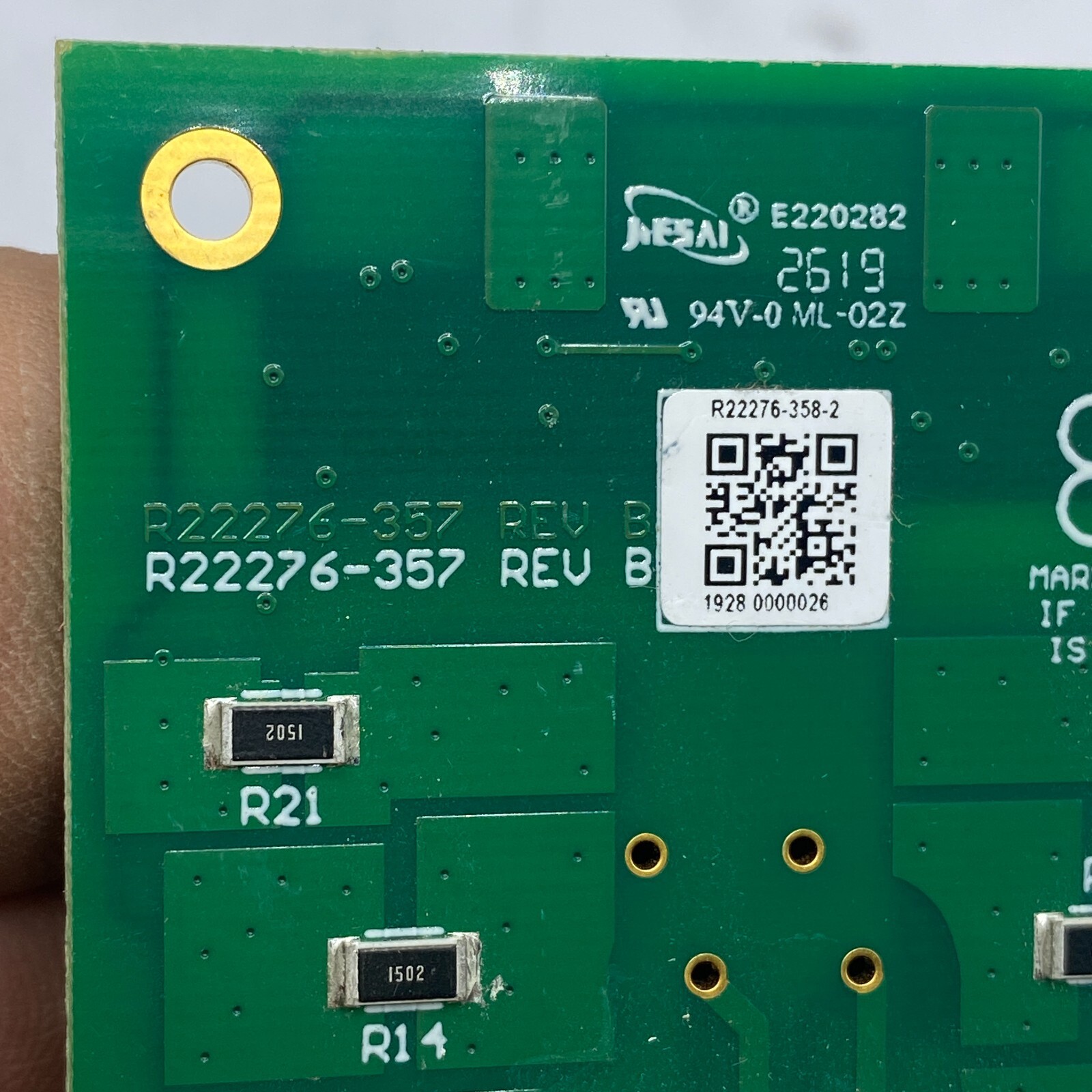 P22276-358-2 1928 0000026 / R22276-357 REV B / E220282 94V-0 ML – 02Z BOARD 🔔