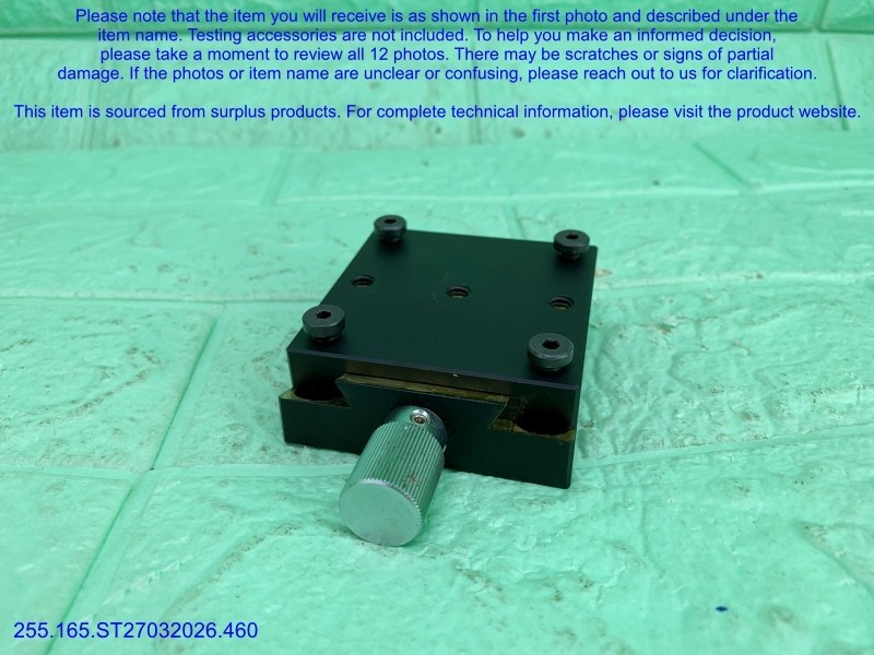 Optosigma G0H-65A76UU 1-Axis Brass Goniometers as shown in photos, sn:9336, DHL.