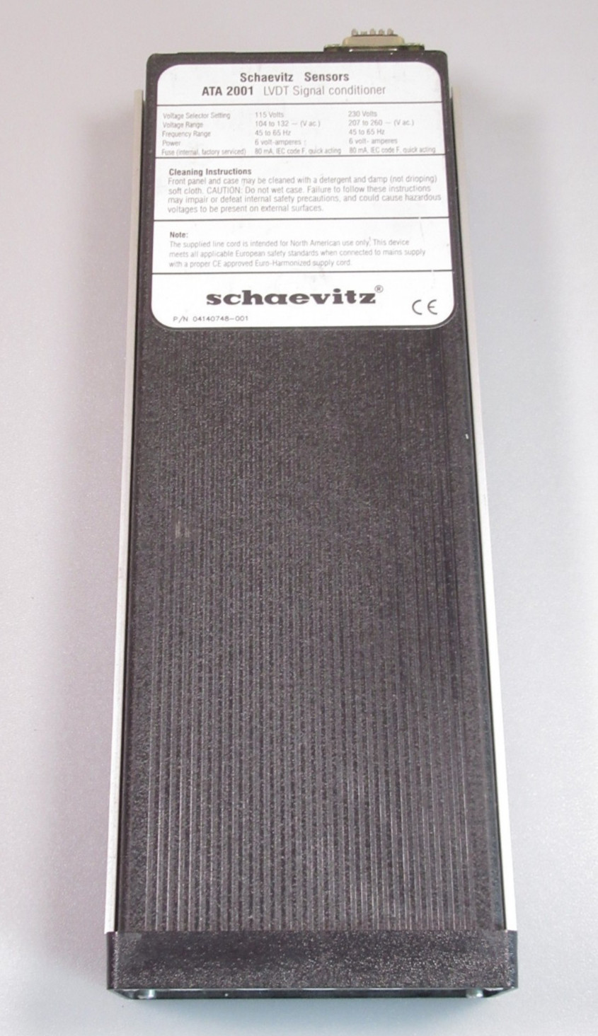 Schaevitz Sensors 02291327-000 LVDT Signal Conditione 110-120V ATA2001
