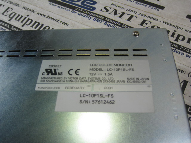 Victor Data Systems LCD Color Monitor – LC-10P1SL-FS – T41224 w/Warranty