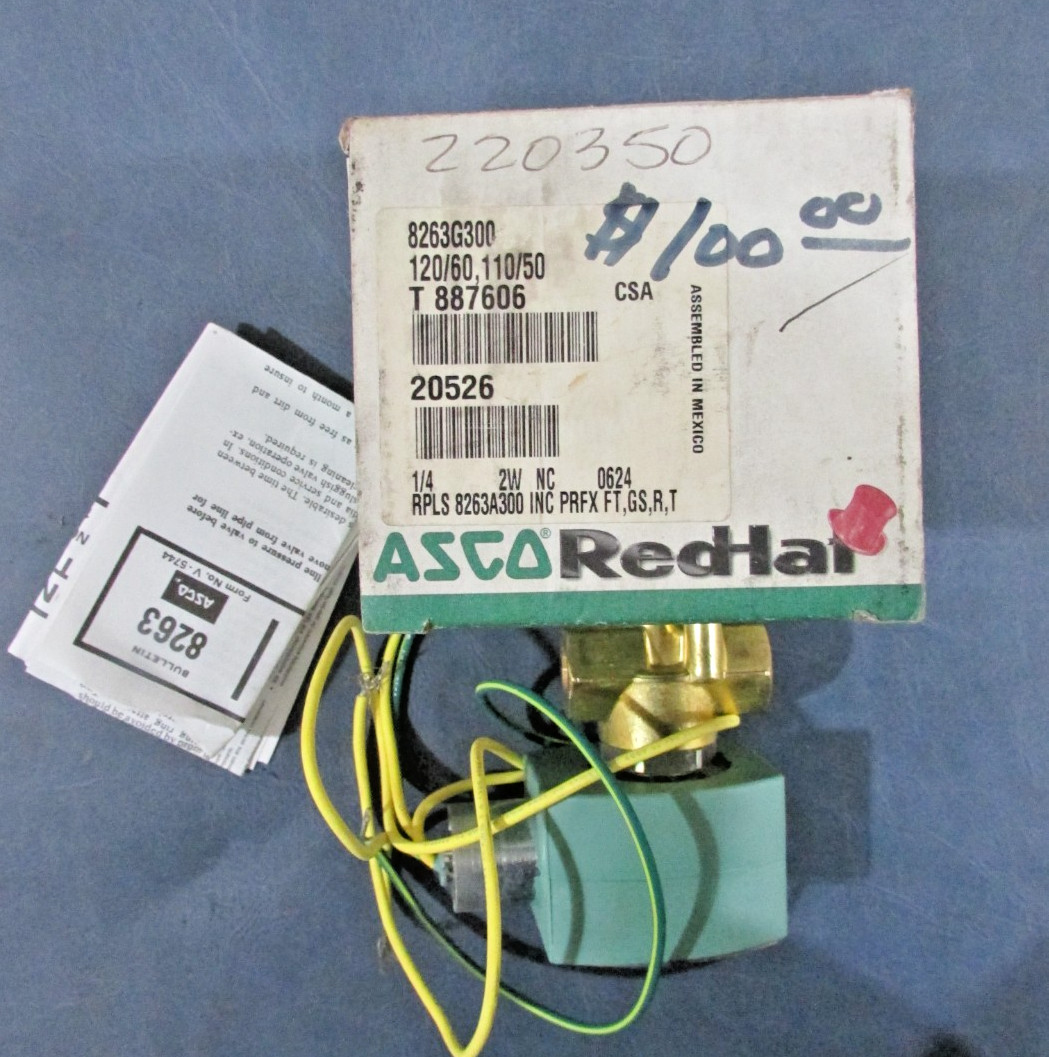 Asco 8263G300 Solenoid Valve 2 Way