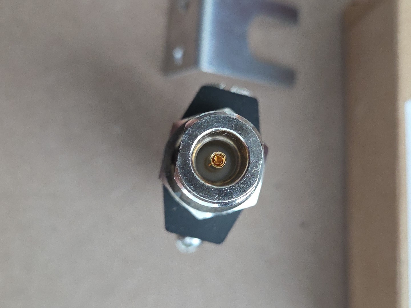 L-Com AL-NMNFB-9 N-Male to N-Female Bulkhead 0-3 GHz 90 V Lightning Protector