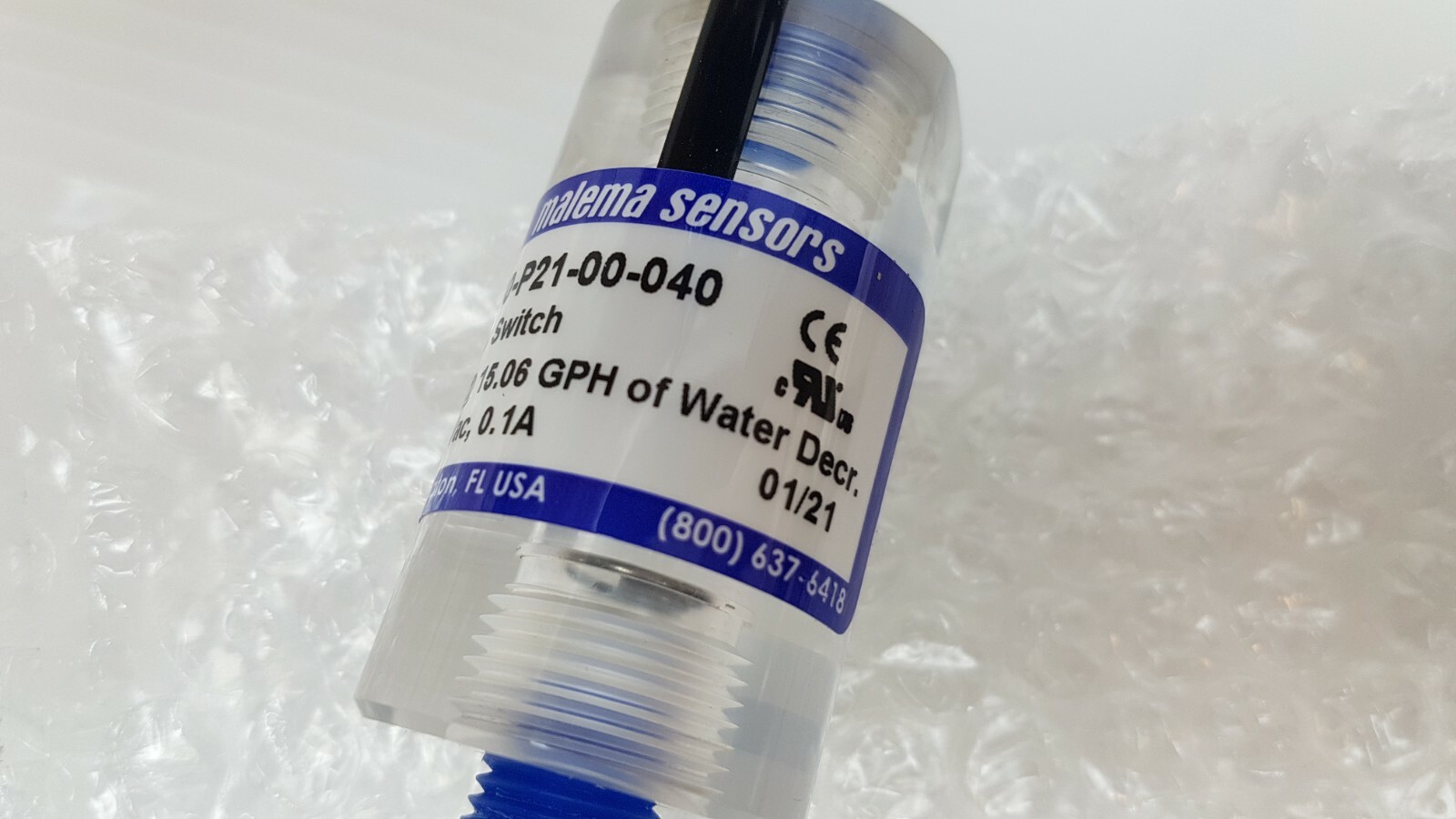 MALEMA SENSORS FLOW SWITCH M-60-P21-00-040 LUMENIS