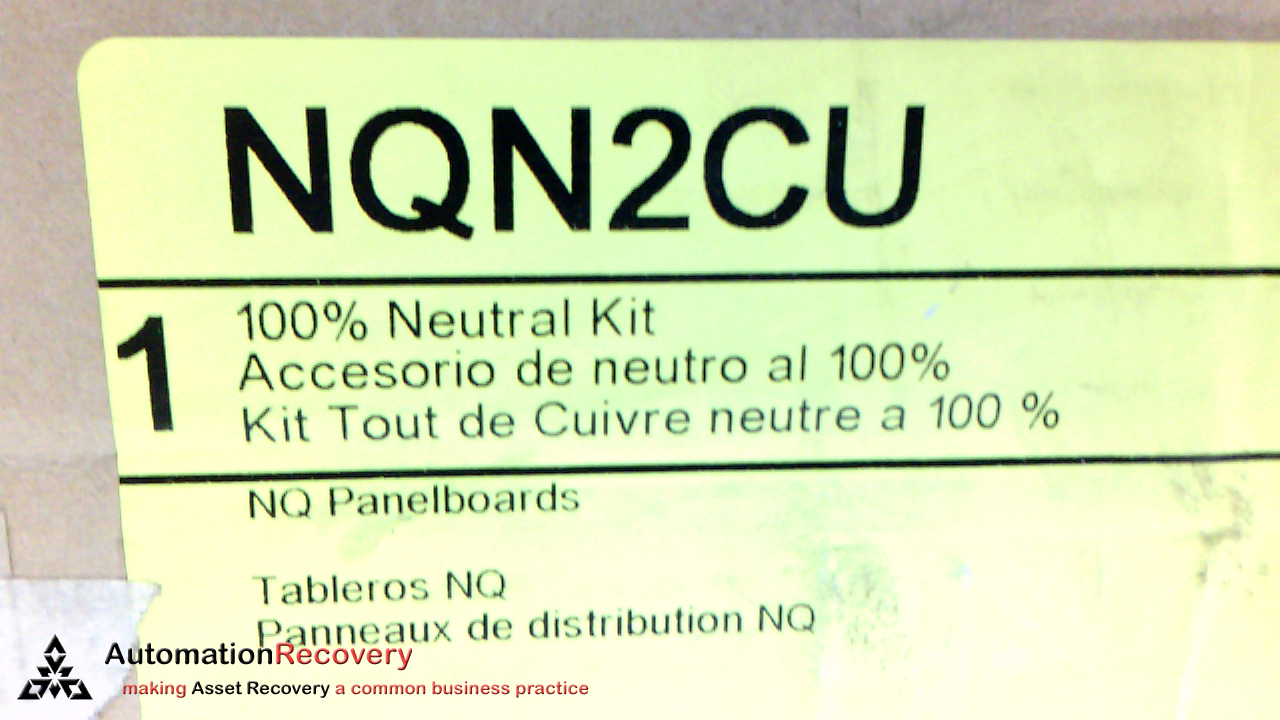 SQUARE D NQN2CU, NEUTRAL BAR KIT, 225 AMP,, NEW #212047