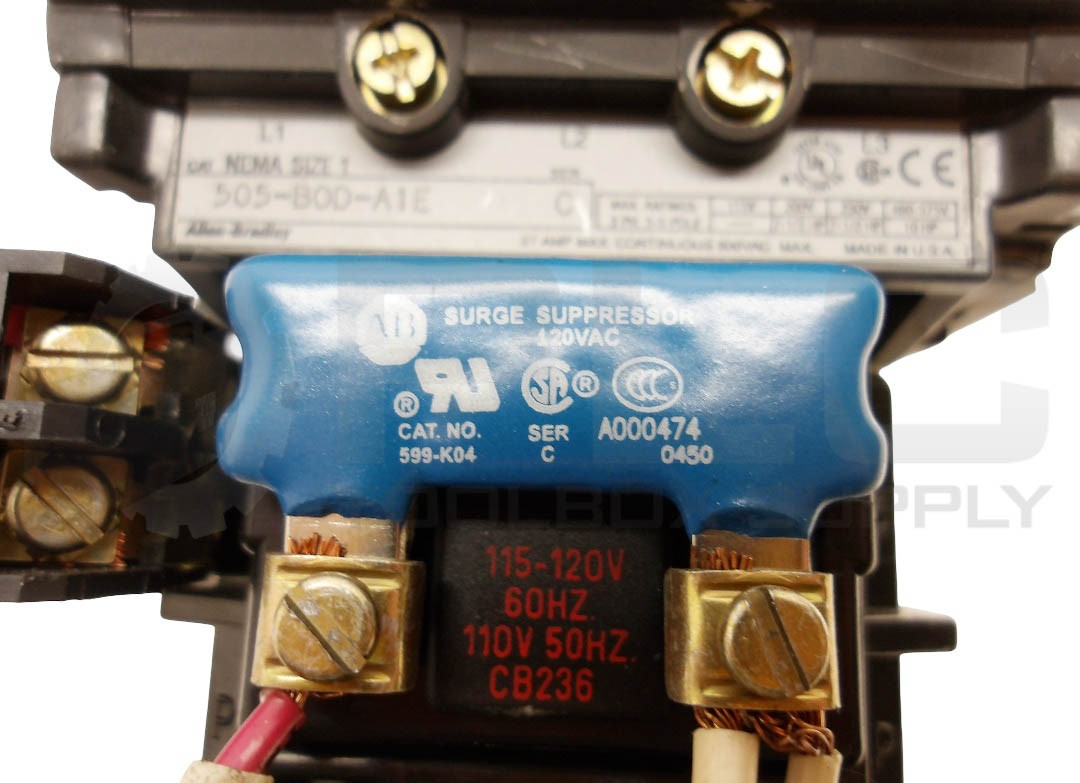 ALLEN BRADLEY 505-BOD-A1E /C W/ CB236 W/ 592-A1EA /A W/ 595-AB /C W/ 599-K04