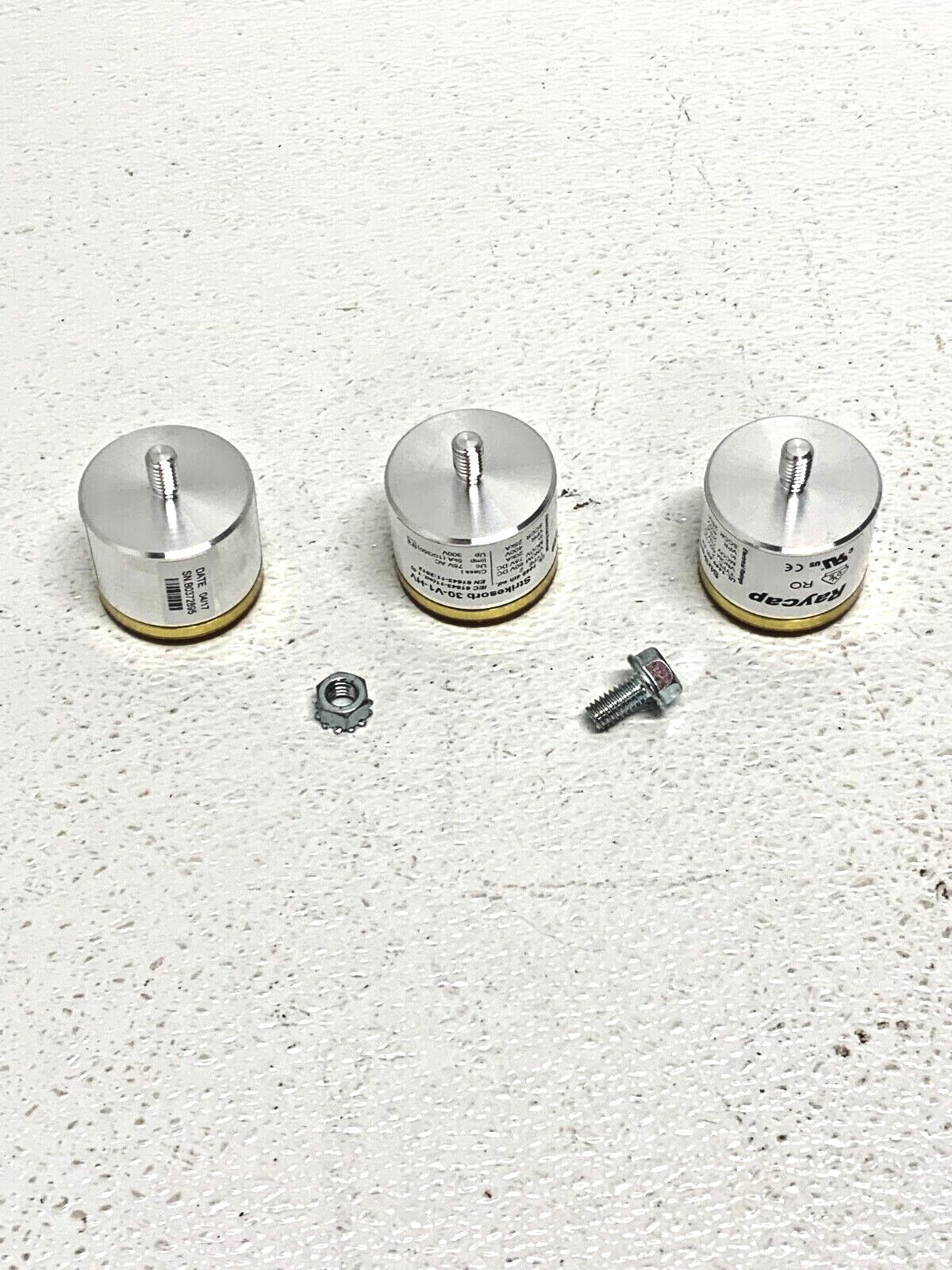 Lot of 3 Raycap Strikesorb 30-V1-HV Surge Protection Type 2 MCOV 75V DC 23D