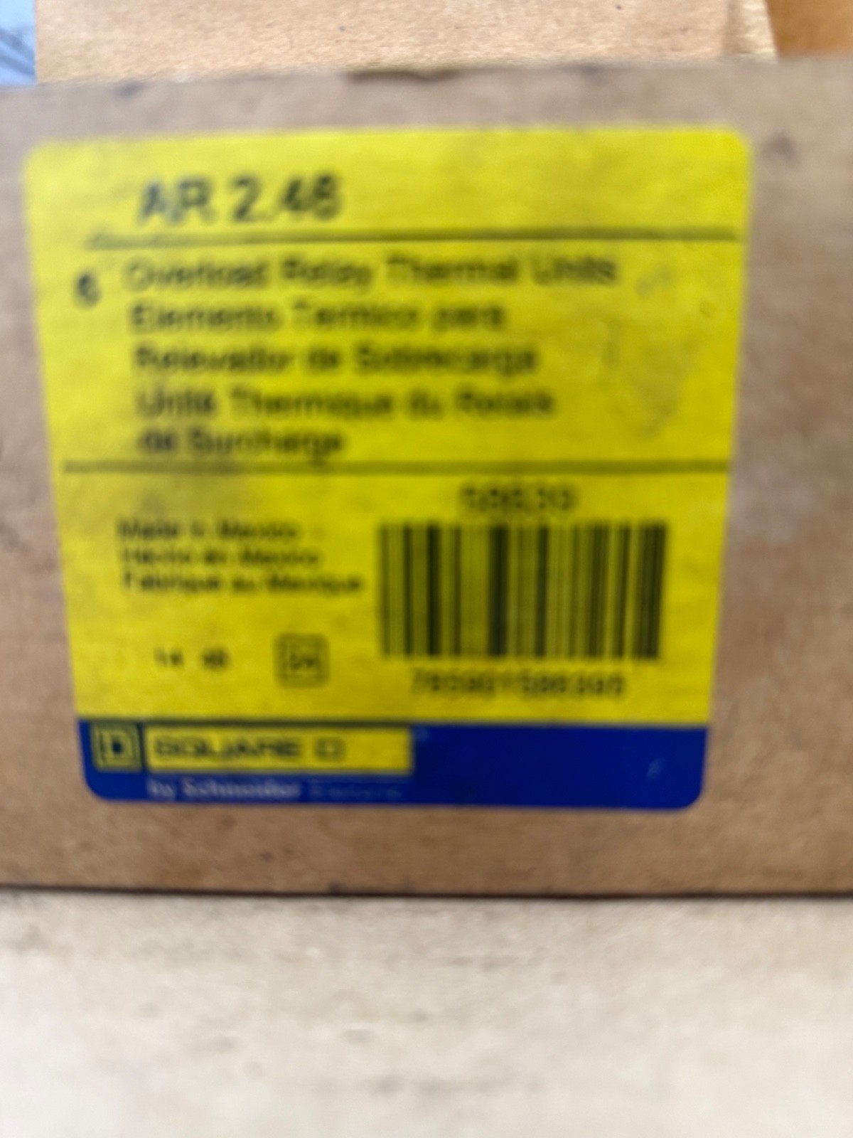 NEW Square D AR2.46 Overload Heater Thermal Unit 1.5-2.17 Amp AR246 Lot of 6