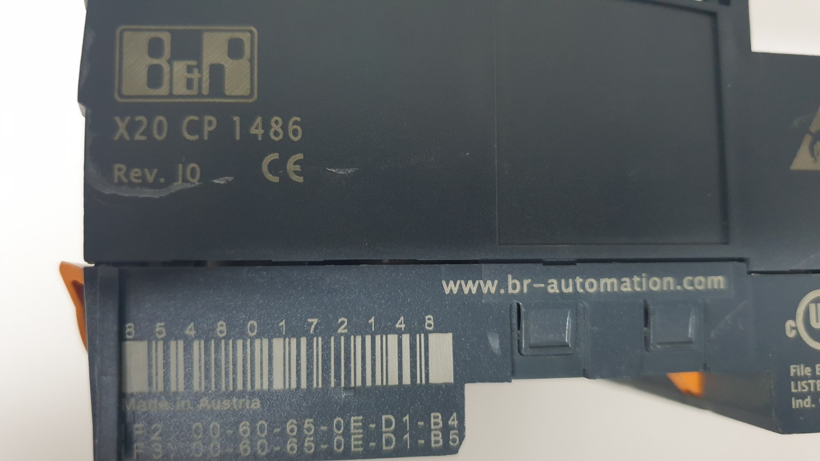 B&R Automation PLC System with CPU and I/O Module X20 CP 1486
