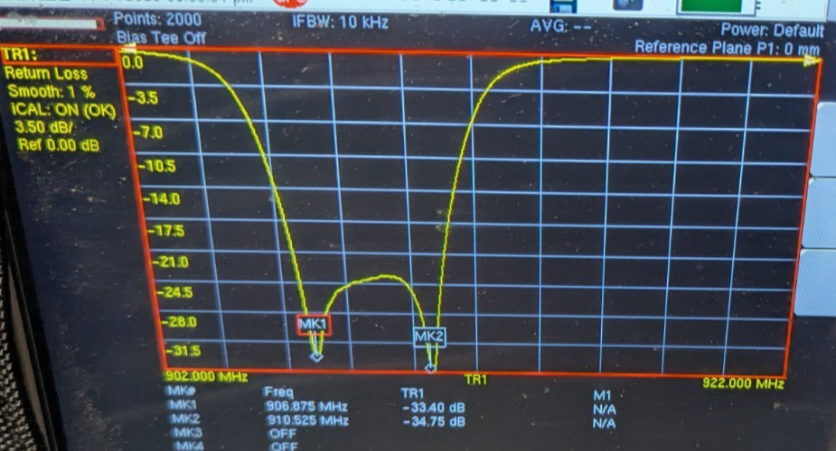 Dual Tuned!! Meshtastic (USA-LF) & MeshCore Cavity Filter 910.525 & 906.875