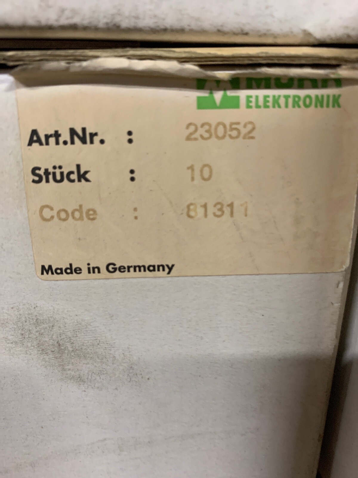 MURR ELEKTRONIK MOTOR SUPPRESSOR 23052 *NEW IN BOX