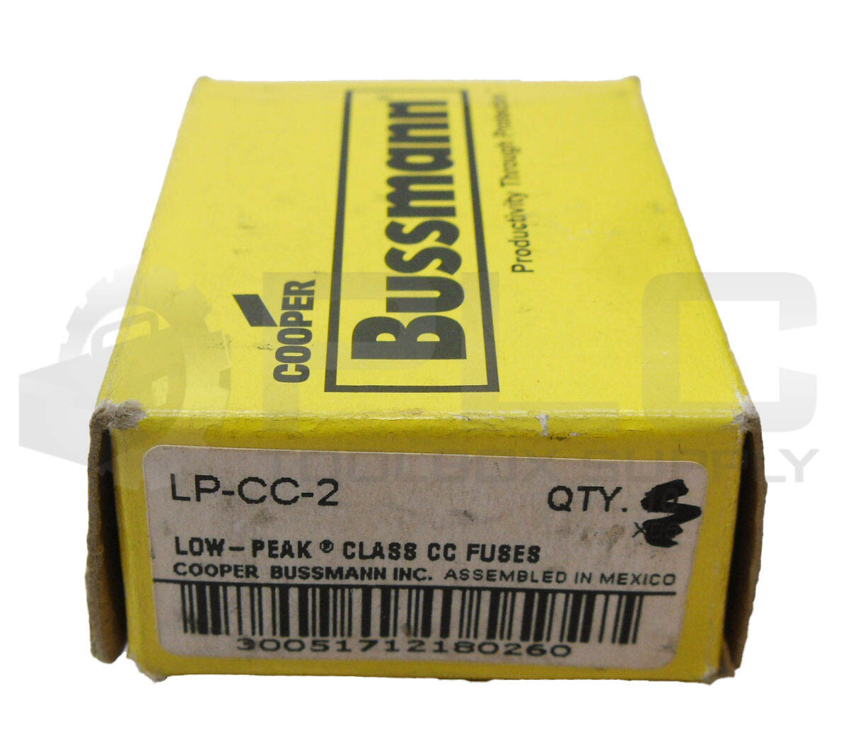 NEW BOX OF 7 BUSSMANN LP-CC-2 LOW PEAK FUSE 2A 600VAC