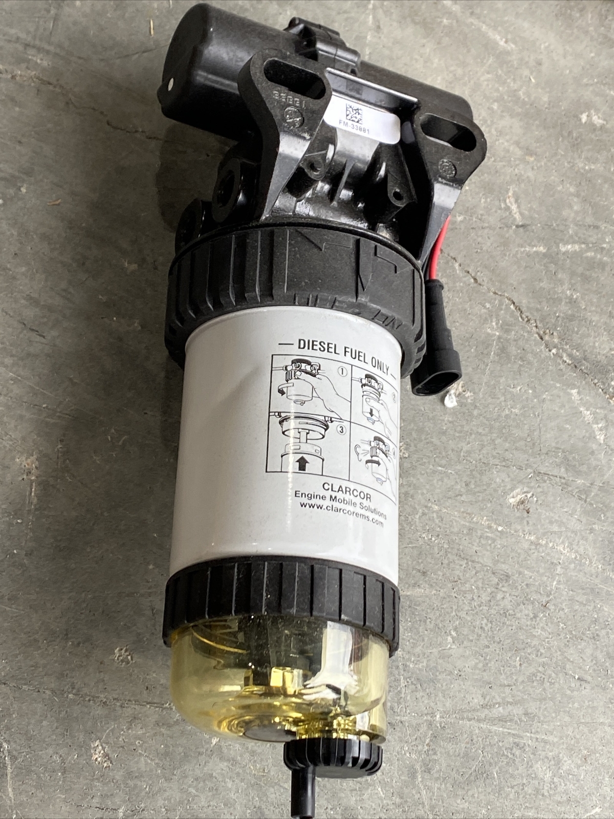 Parker 33945 Diesel Fuel Filter/Water Separate FM-33881 New