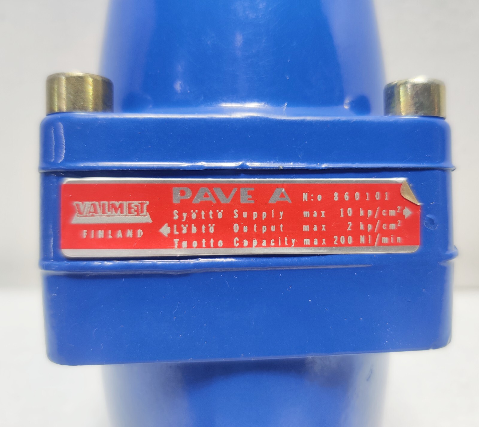 VALMET PAVE A 860101 Regulator