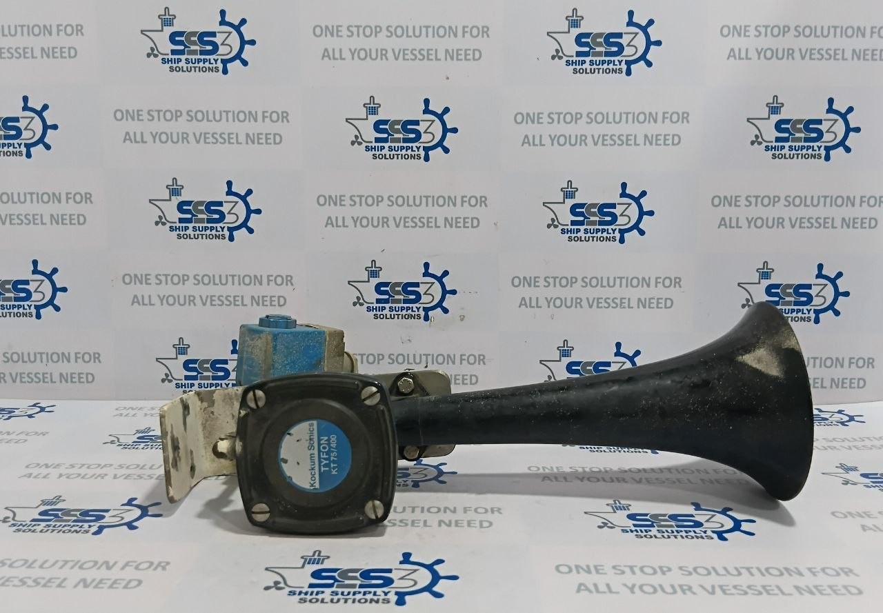 Kockum Sonics TYFON KT75/400 Air Horn With Solenoid Coil