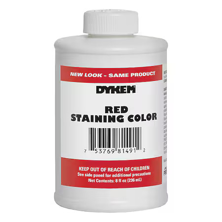 Dykem 81491 Opaque Staining Color, 8 Oz, Red
