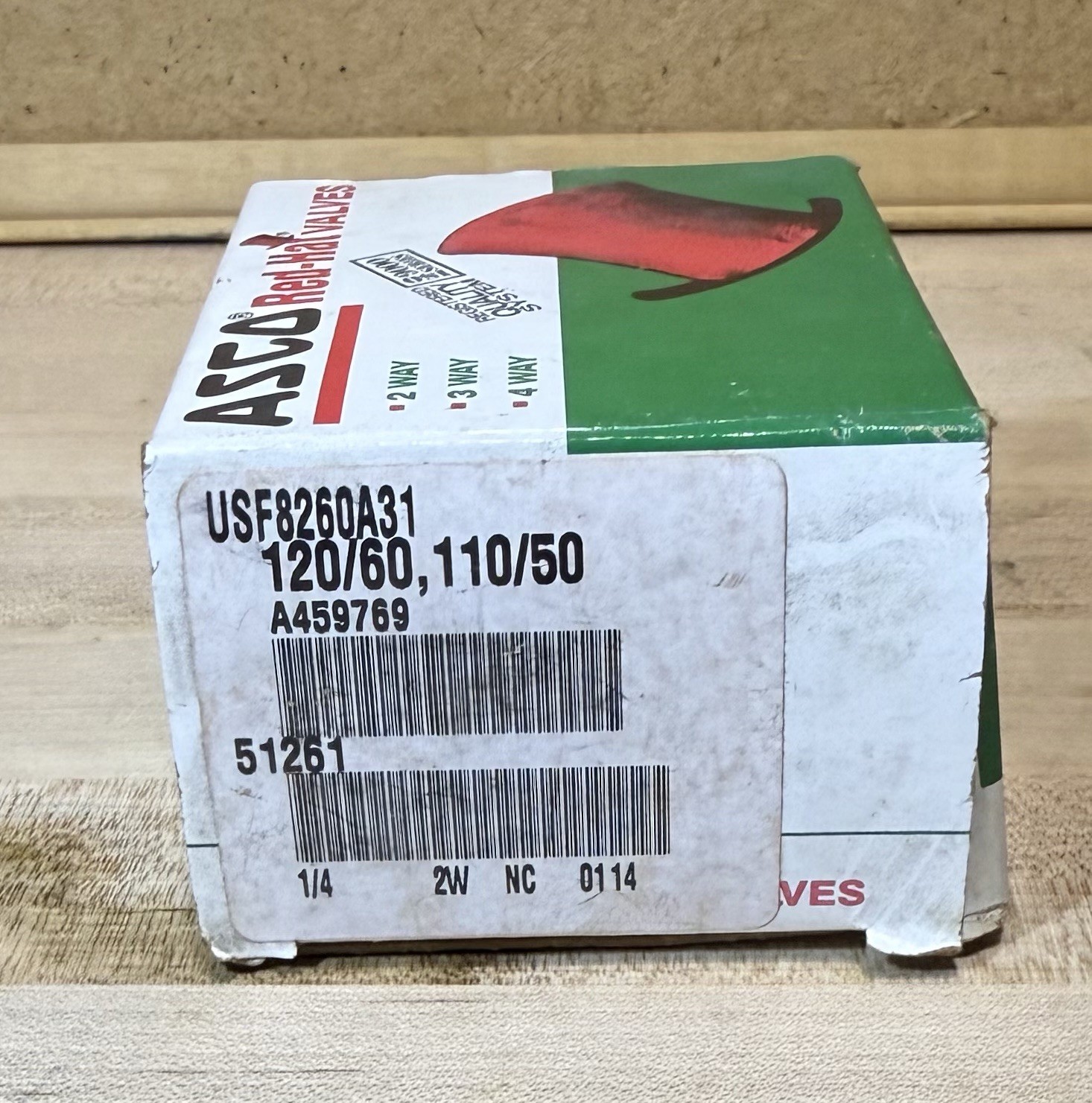 ASCO Red-Hat Solenoid Valve USF8260A31 New w/Box