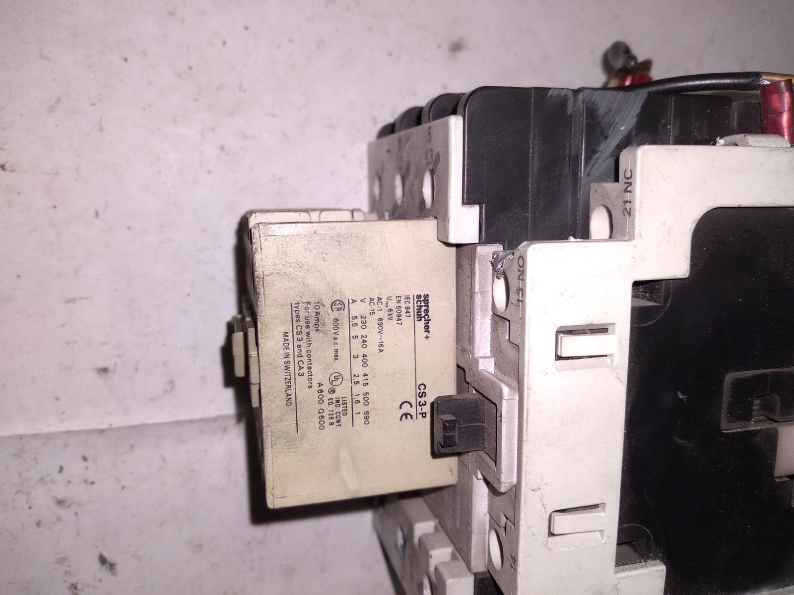 SPRECHER SCHUH CA-3-72-N 120V 60HZ 110V 50HZ CS3-P 10AMPS